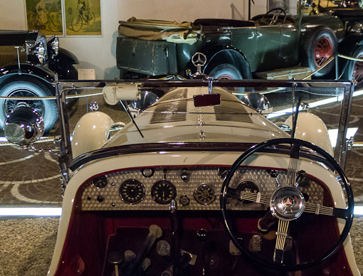 Vintage car collection at Fondation Pierre Gianadda