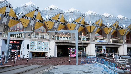 Cube Houses and Markthal, Rotterdam