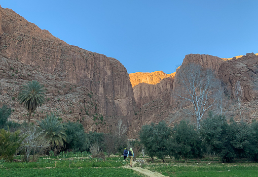 Walking in Gorges du Toudra in the High Atlas mountains