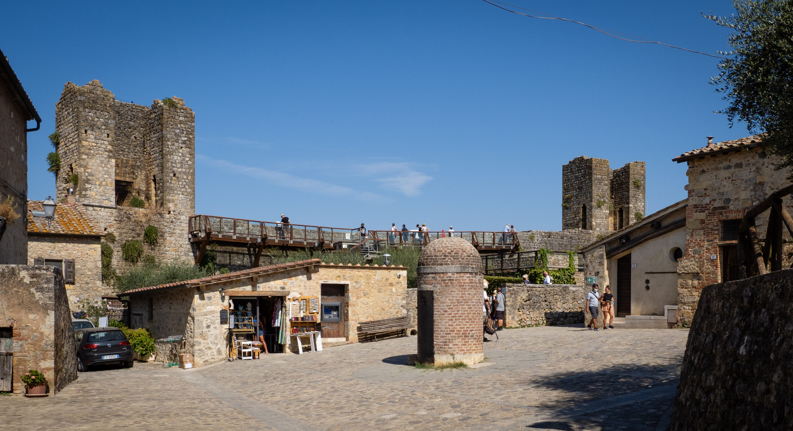 Monteriggioni, a defensive outpost of medieval Sienna